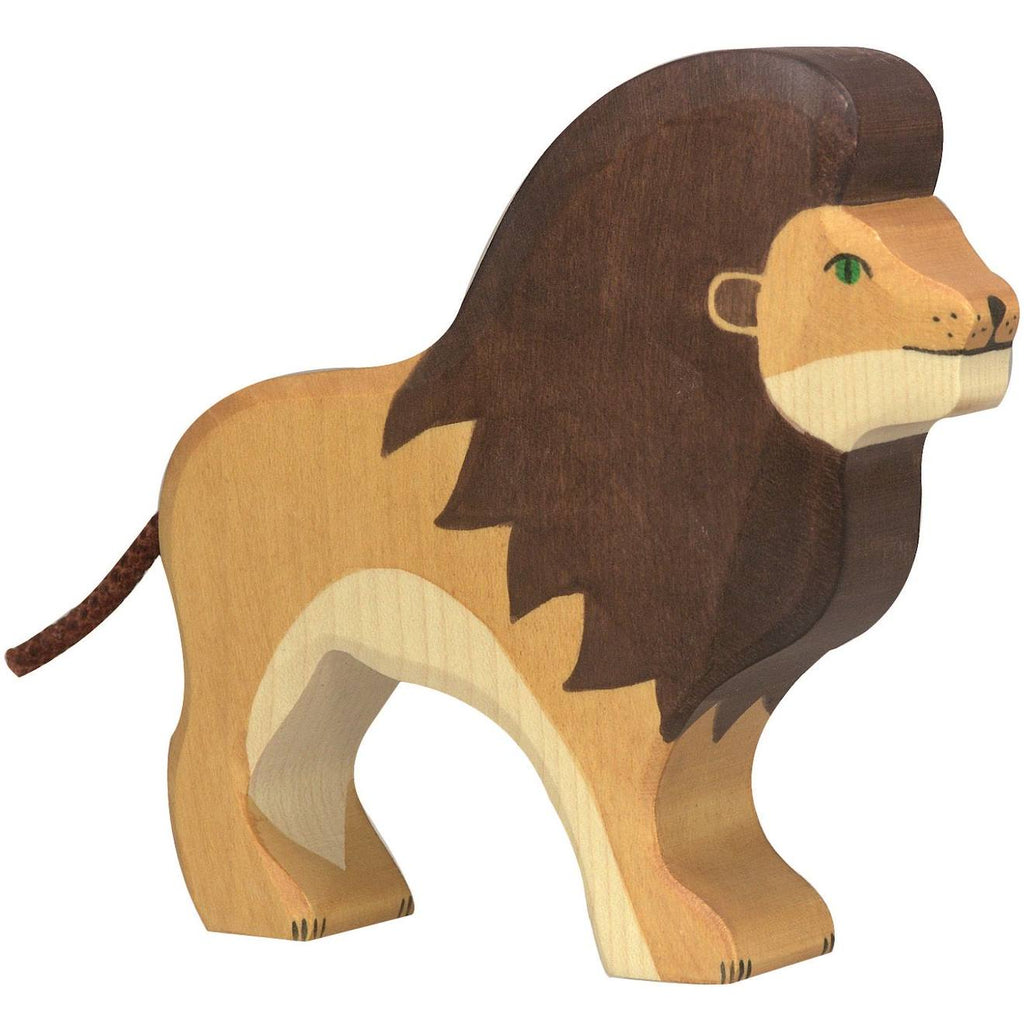 Figurine lion marron