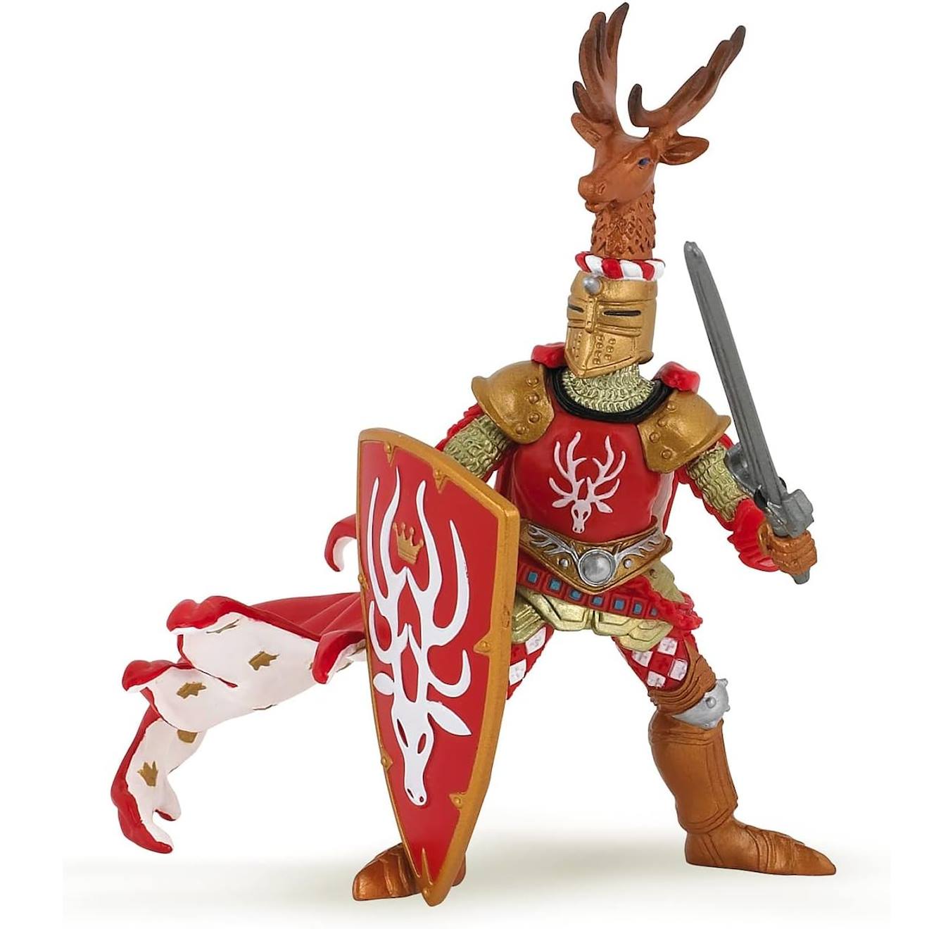 Figurine maître cimier cerf rouge