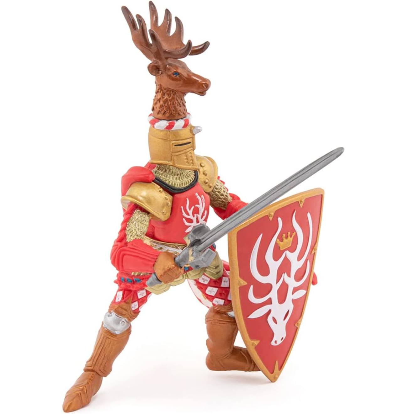 Figurine maître cimier cerf rouge