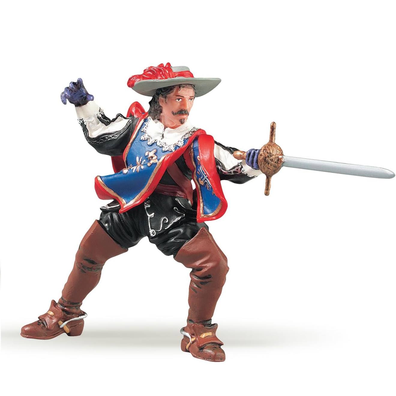 Figurine mousquetaire aramis bleu