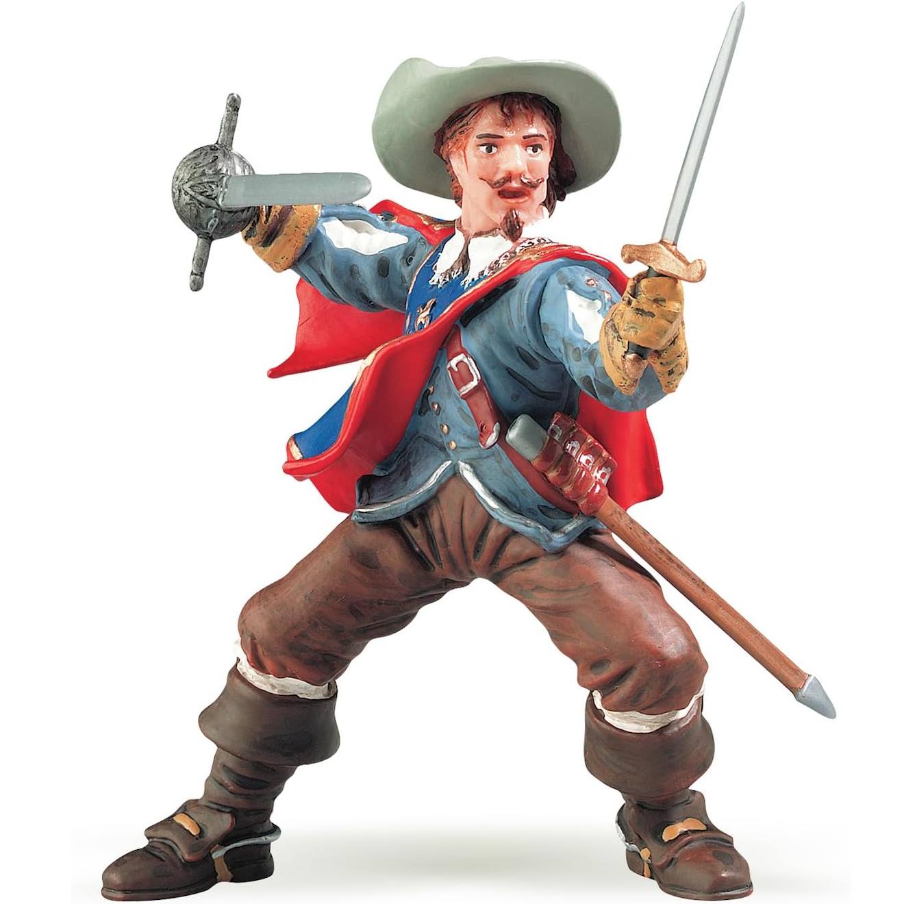 Figurine mousquetaire athos bleu