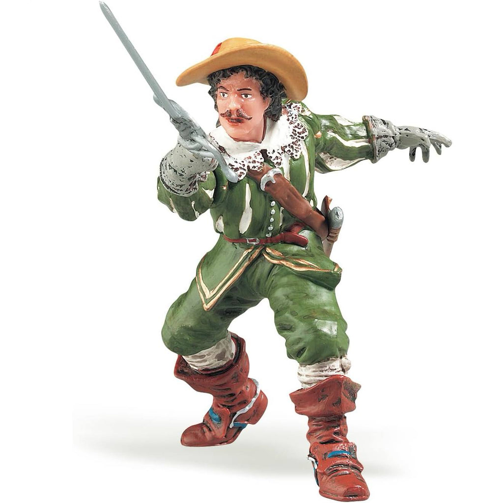 Figurine mousquetaire de d'artagnan vert