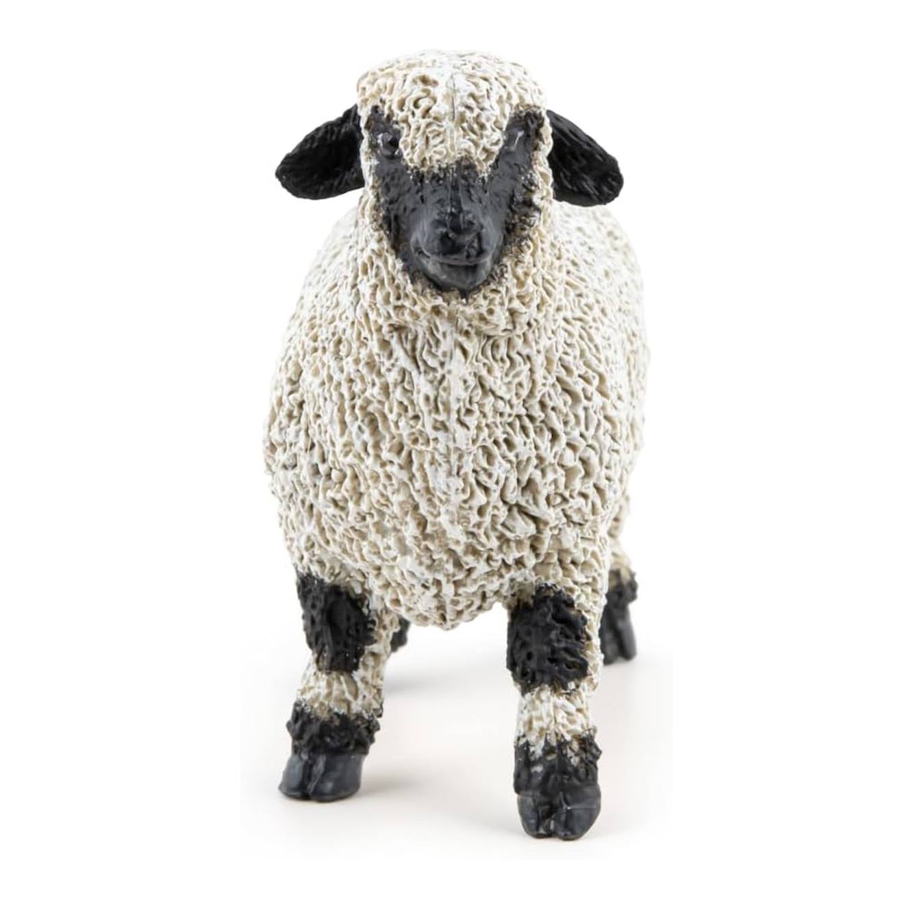 Figurine mouton nez noir du valais noir