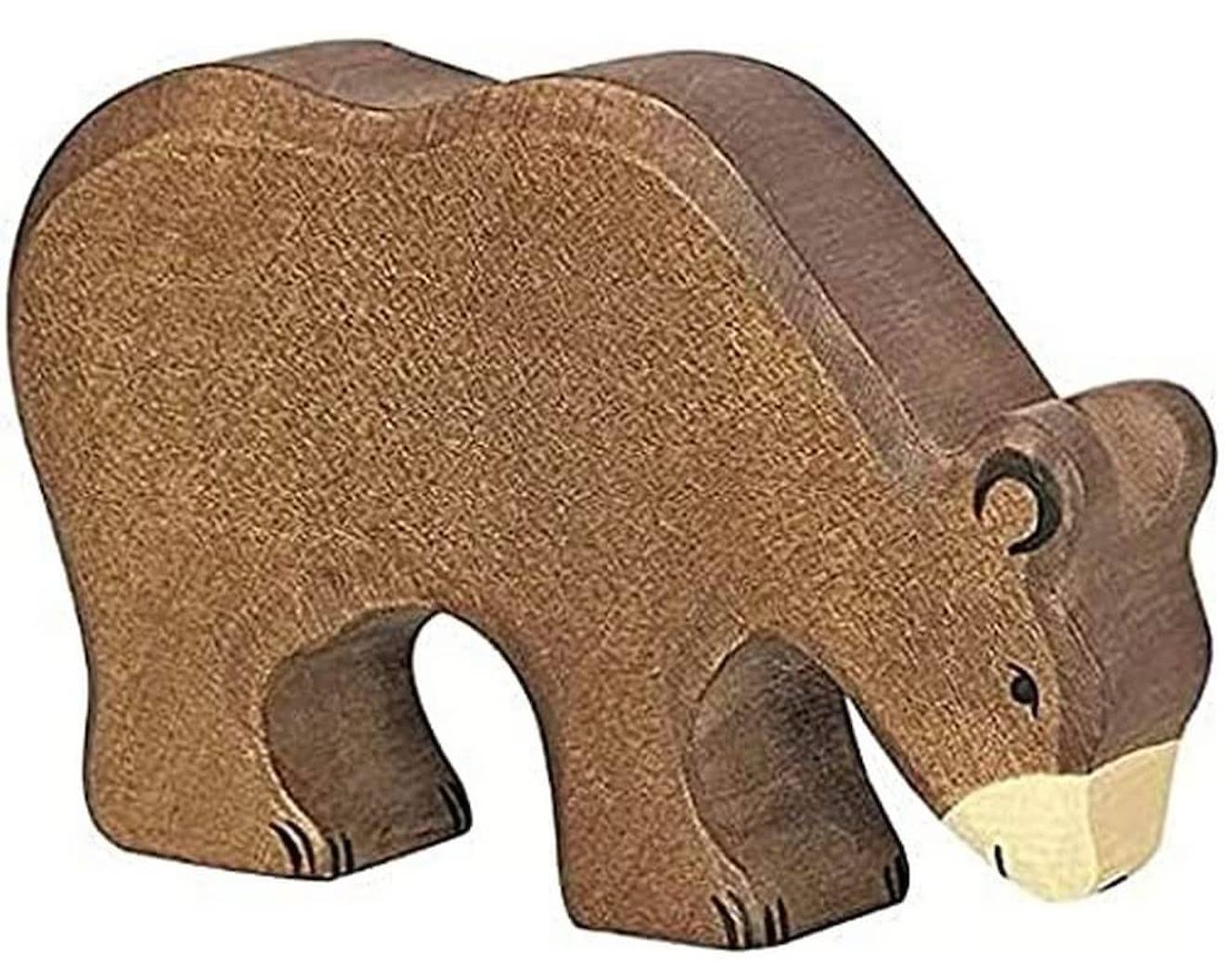 Figurine ours brun marron