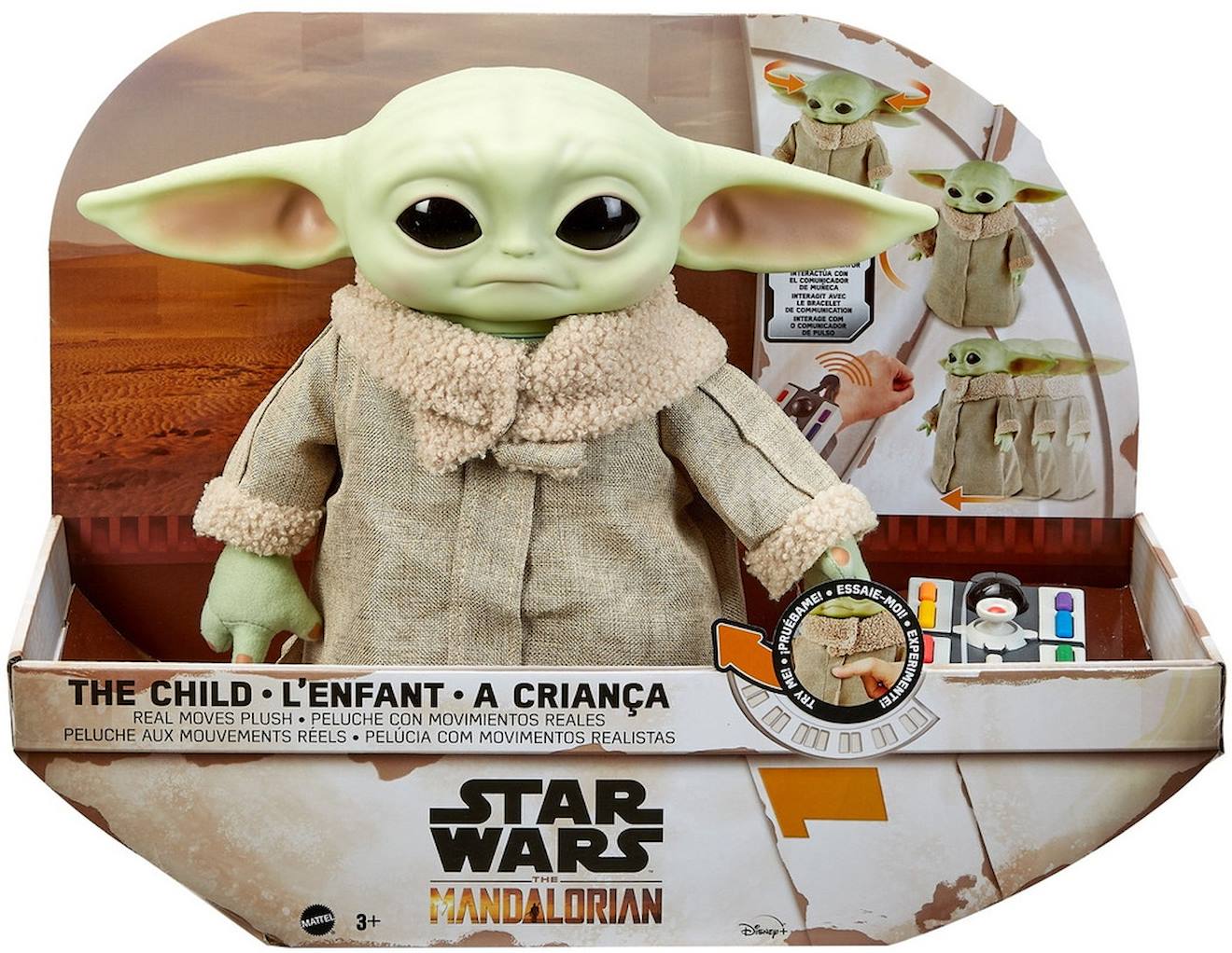 Figurine peluche mandalorian Star Wars multicolore