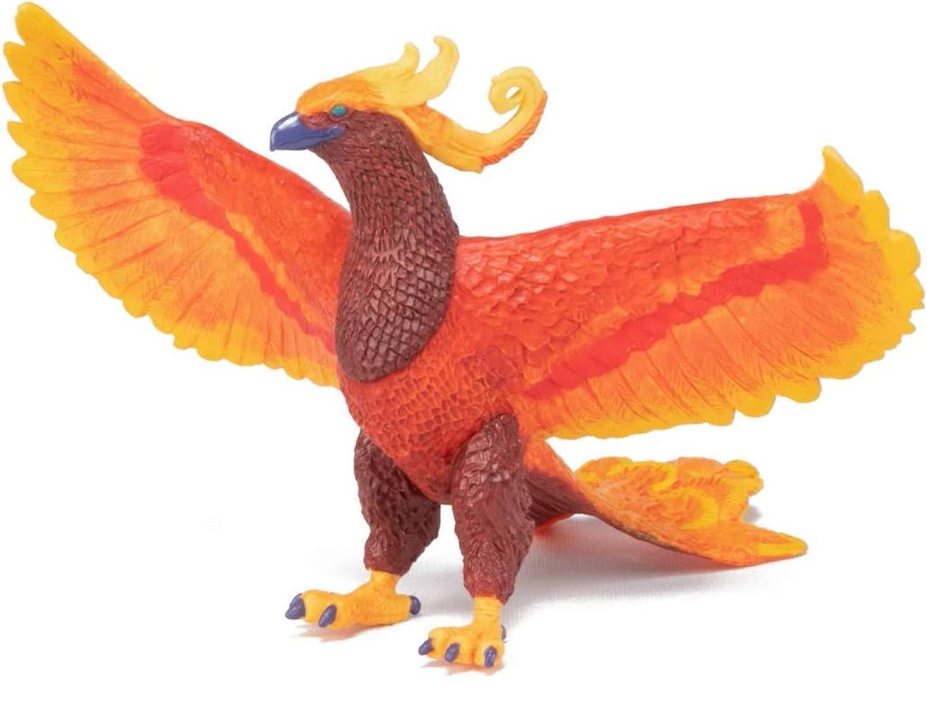 Figurine phénix orangé