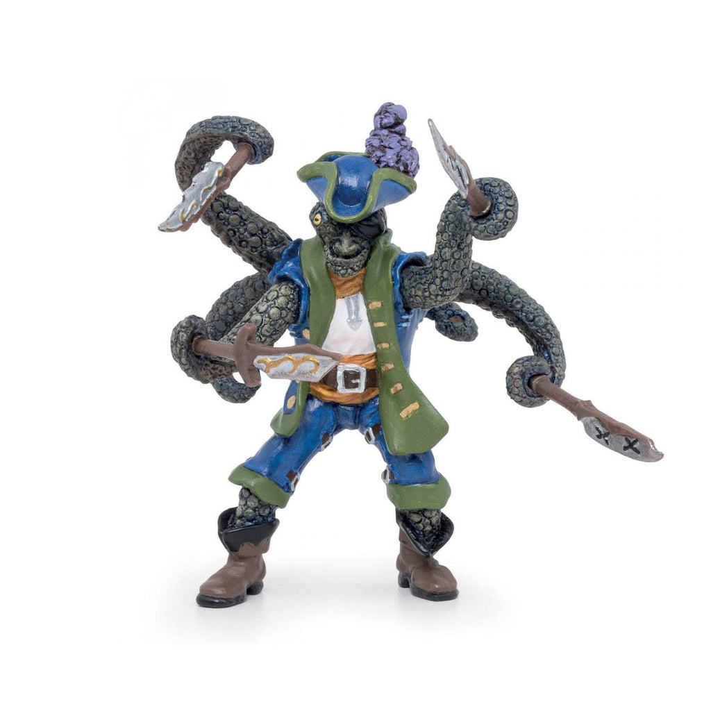 Figurine pirate mutant pieuvre bleu