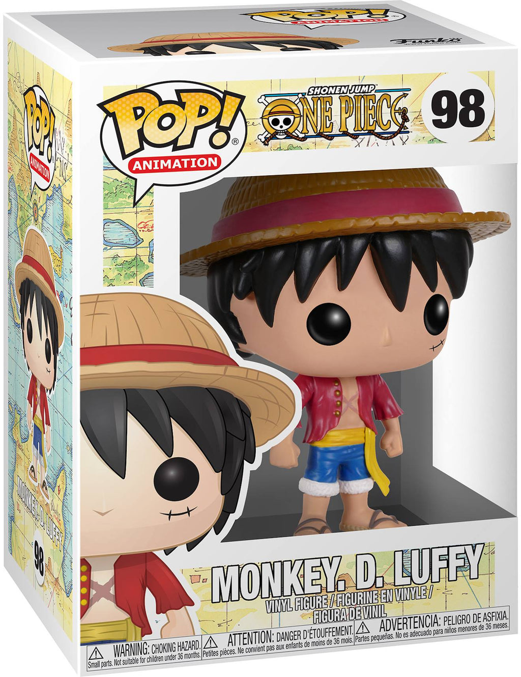 Figurine pop luffy one piece multicolore