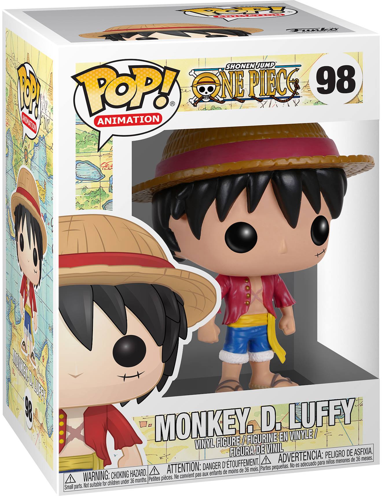 Figurine pop luffy one piece multicolore