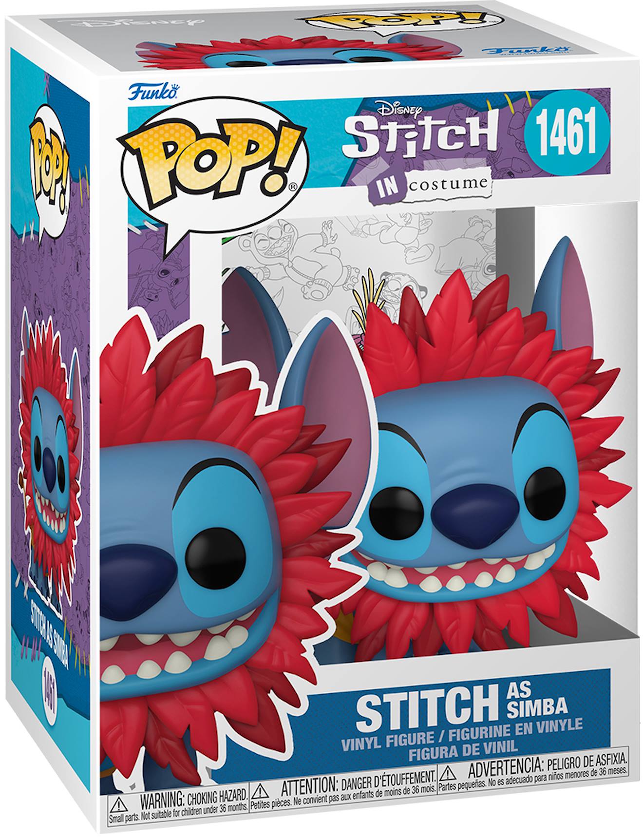 Figurine pop Stitch Disney simba multicolore