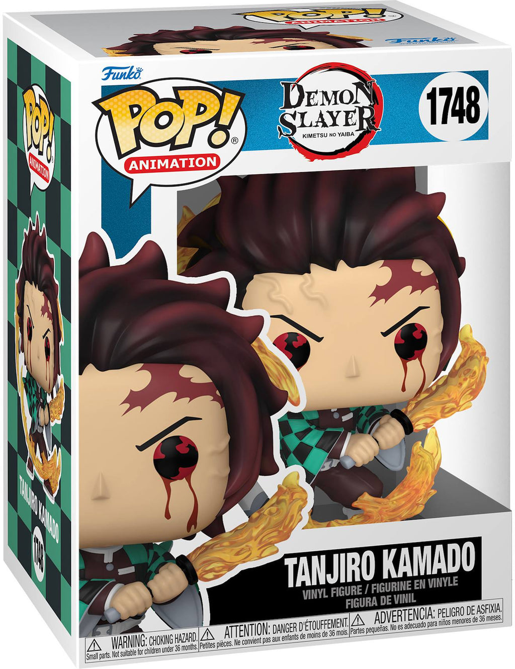 Figurine pop tanjiro damon slayer multicolore