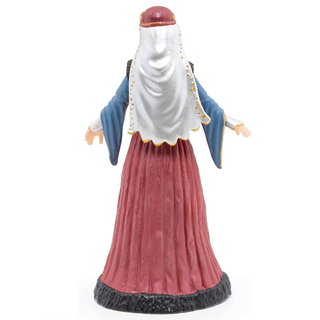 Figurine reine médiévale rouge