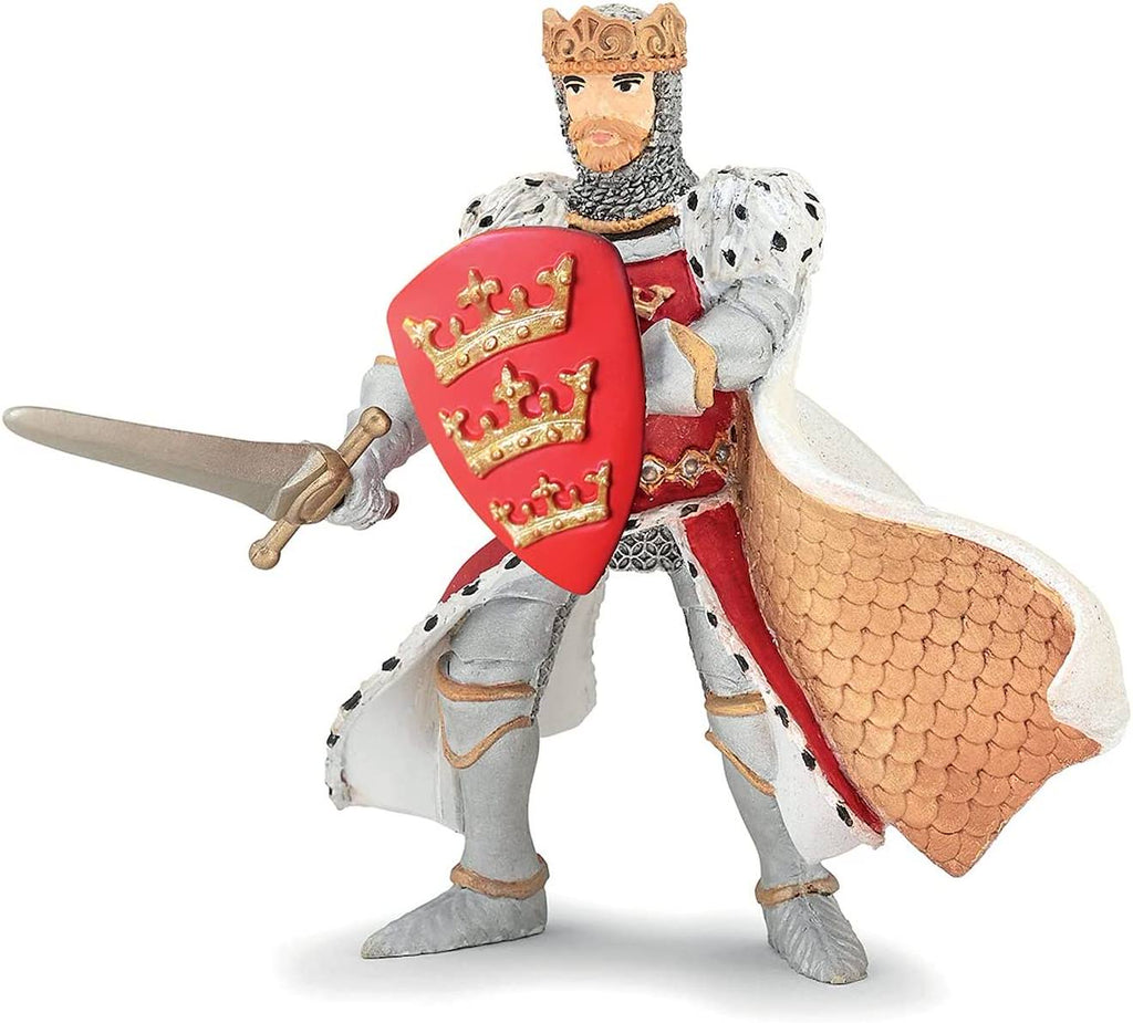Figurine roi arthur rouge