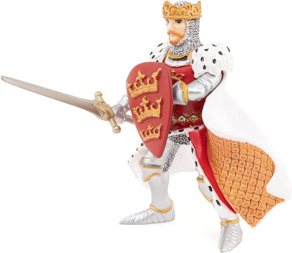Figurine roi arthur rouge