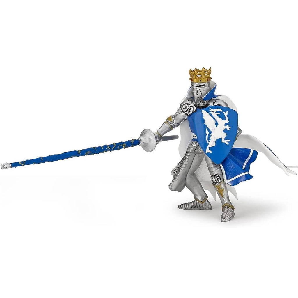 Figurine roi au dragon bleu