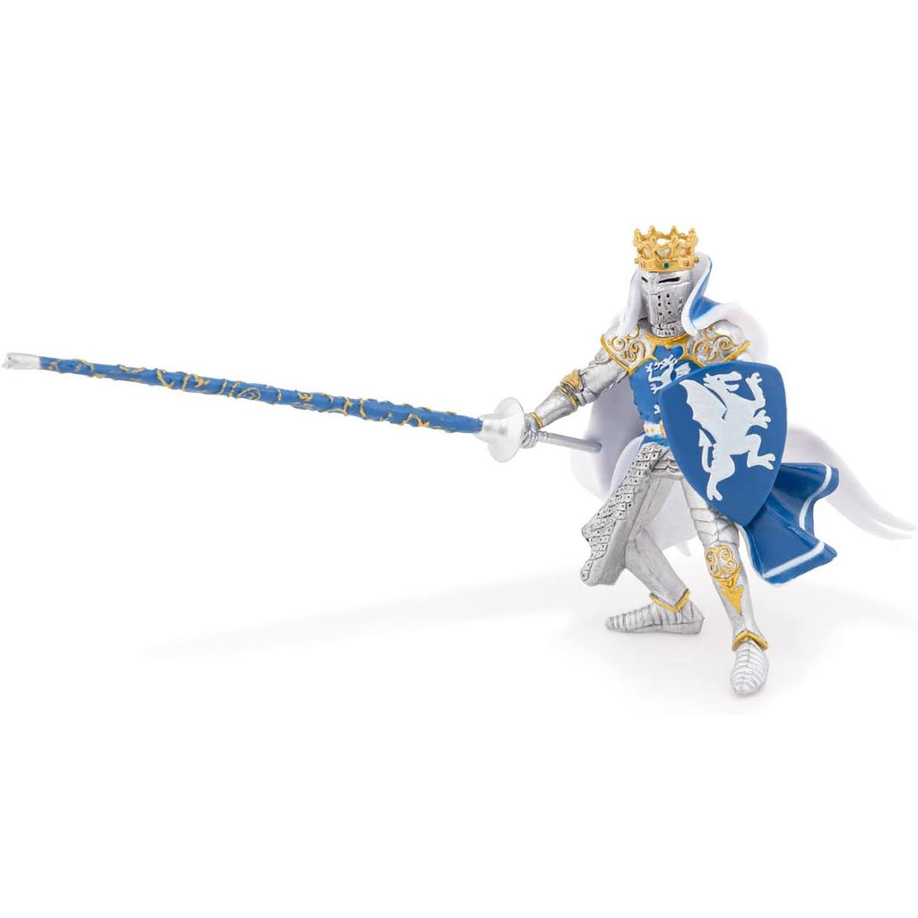 Figurine roi au dragon bleu
