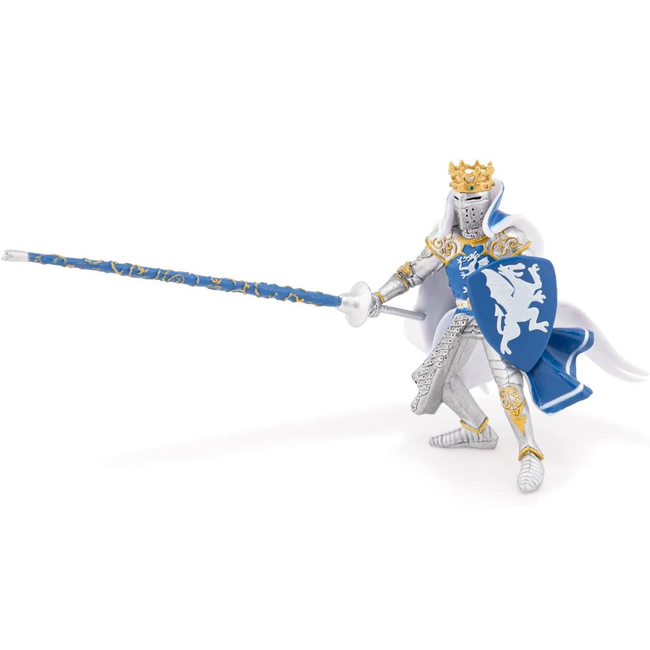 Figurine roi au dragon bleu