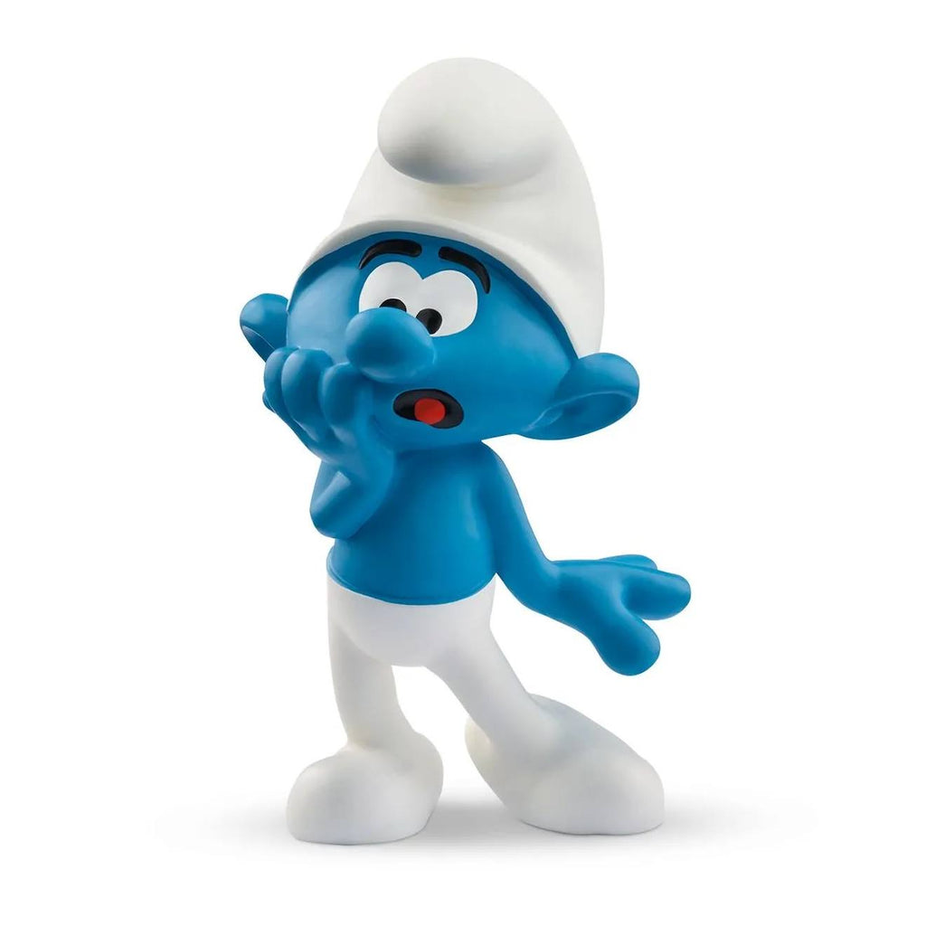 Figurine schtroumpf peureux bleu