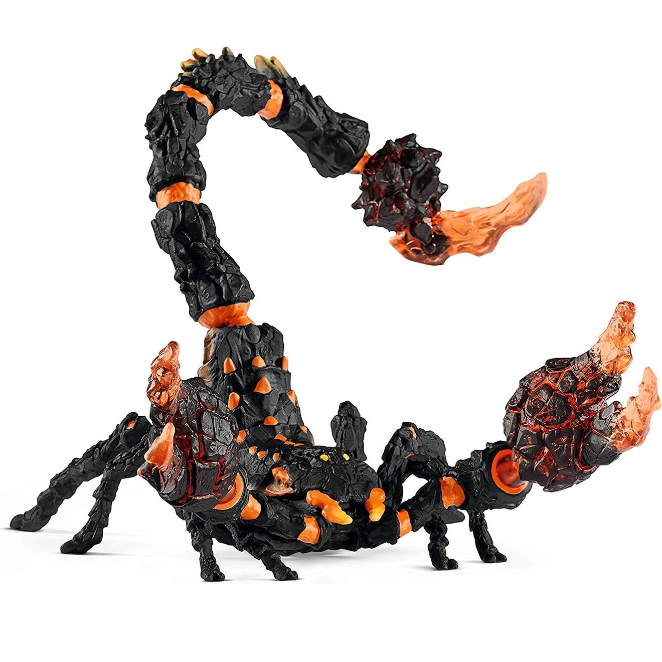 Figurine scorpion de lave noir