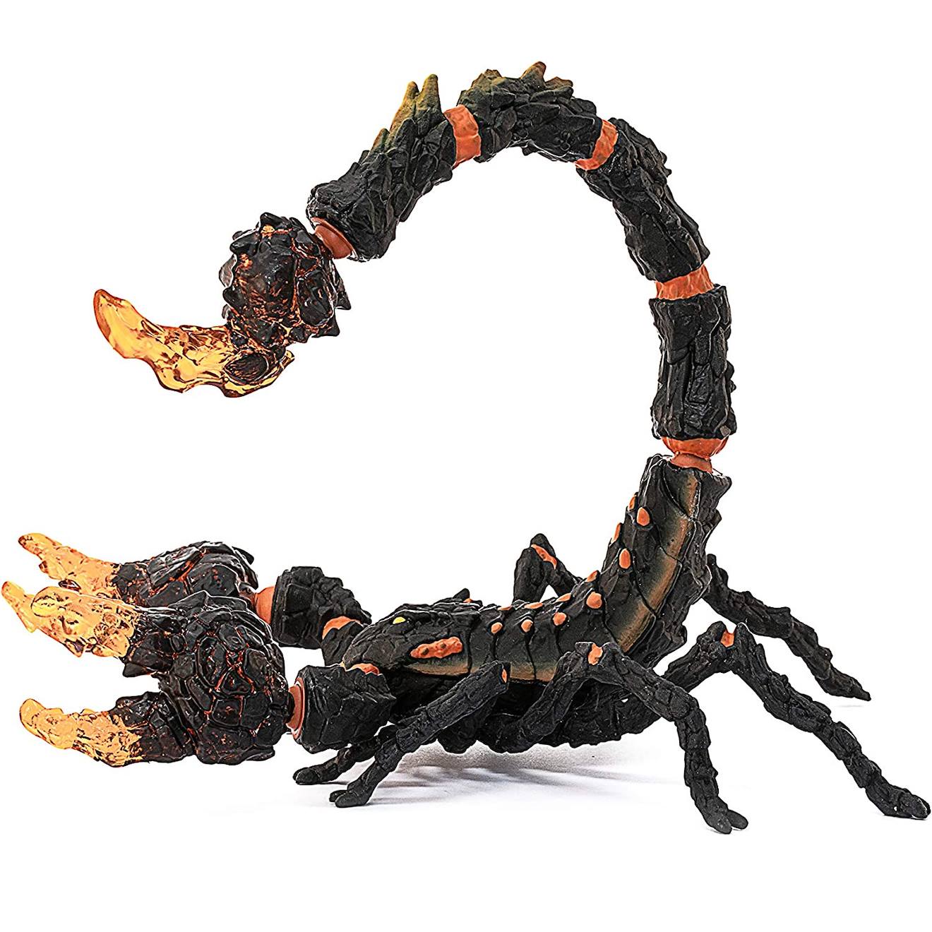 Figurine scorpion de lave noir