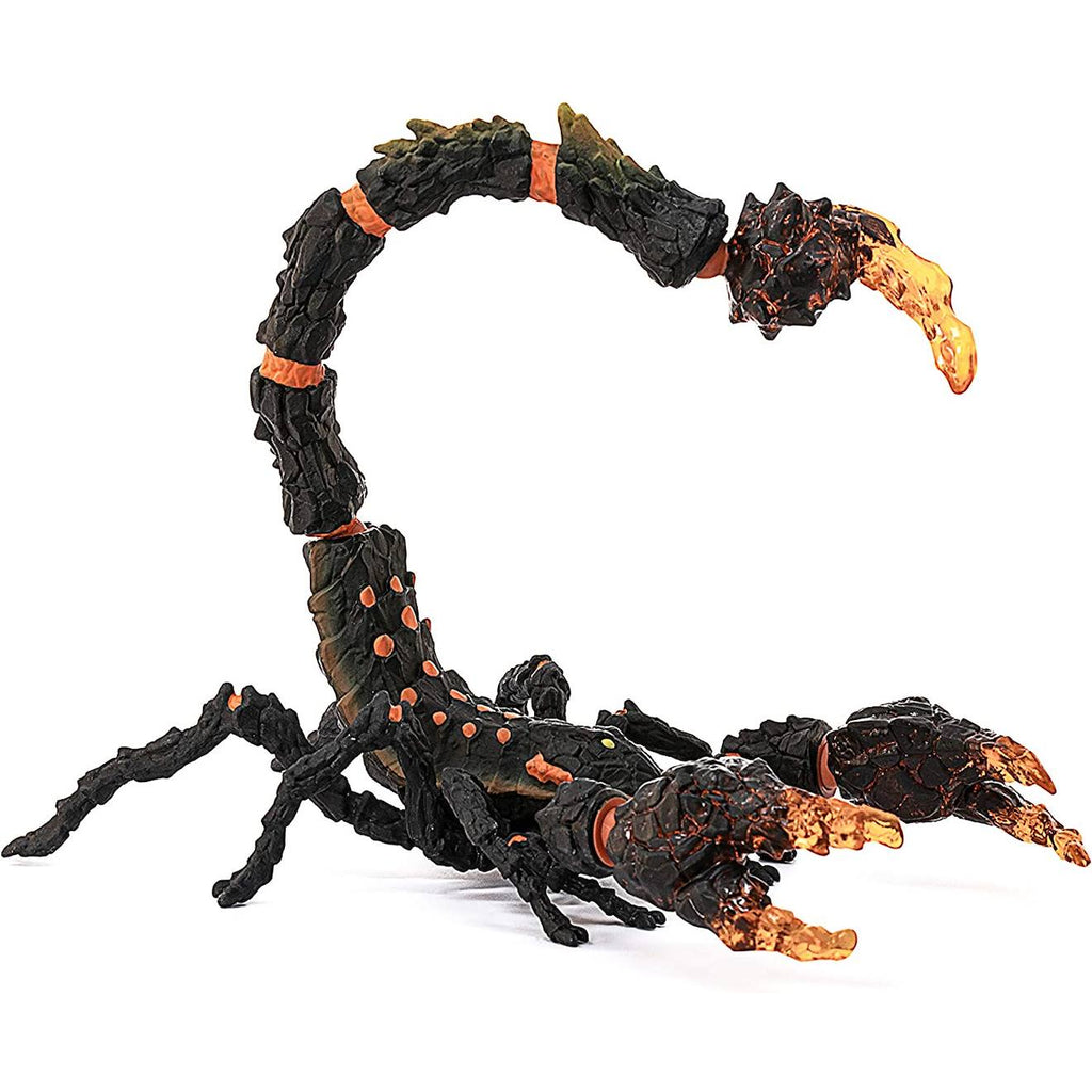 Figurine scorpion de lave noir