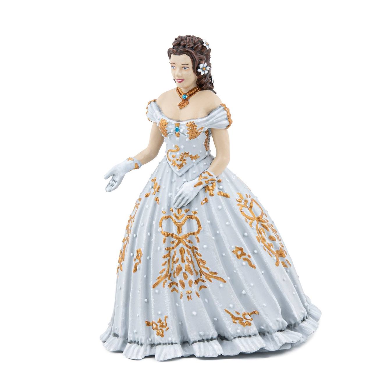 Figurine sissi impératrice gris