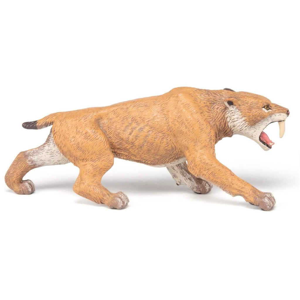 Figurine smilodon marron