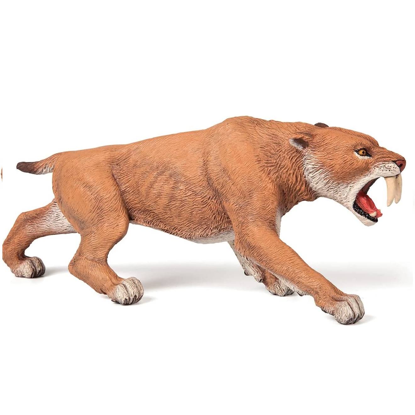 Figurine smilodon marron