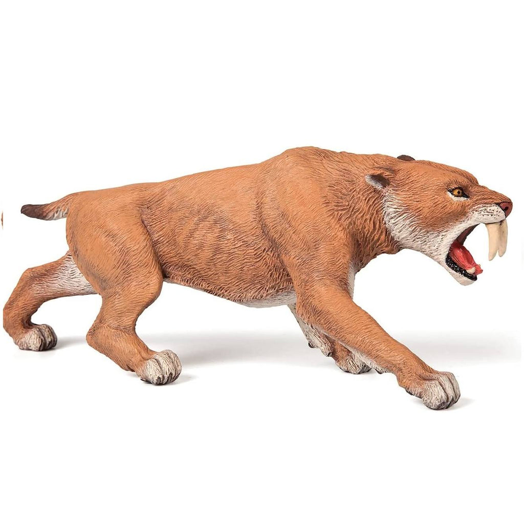 Figurine smilodon marron