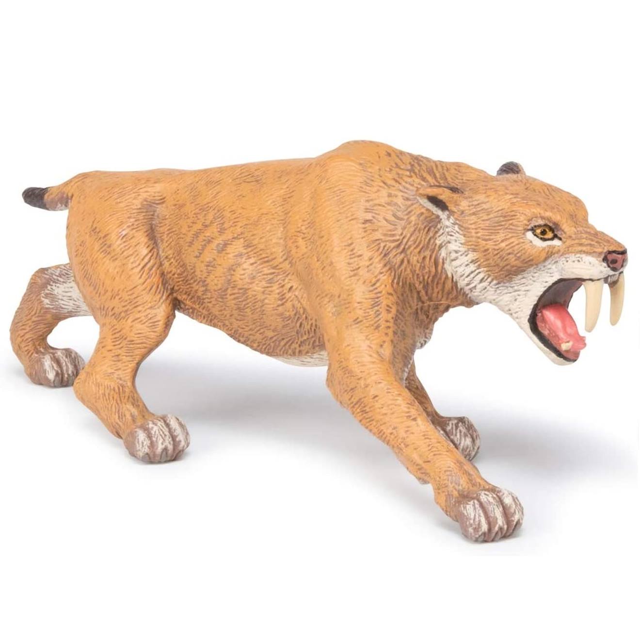 Figurine smilodon marron