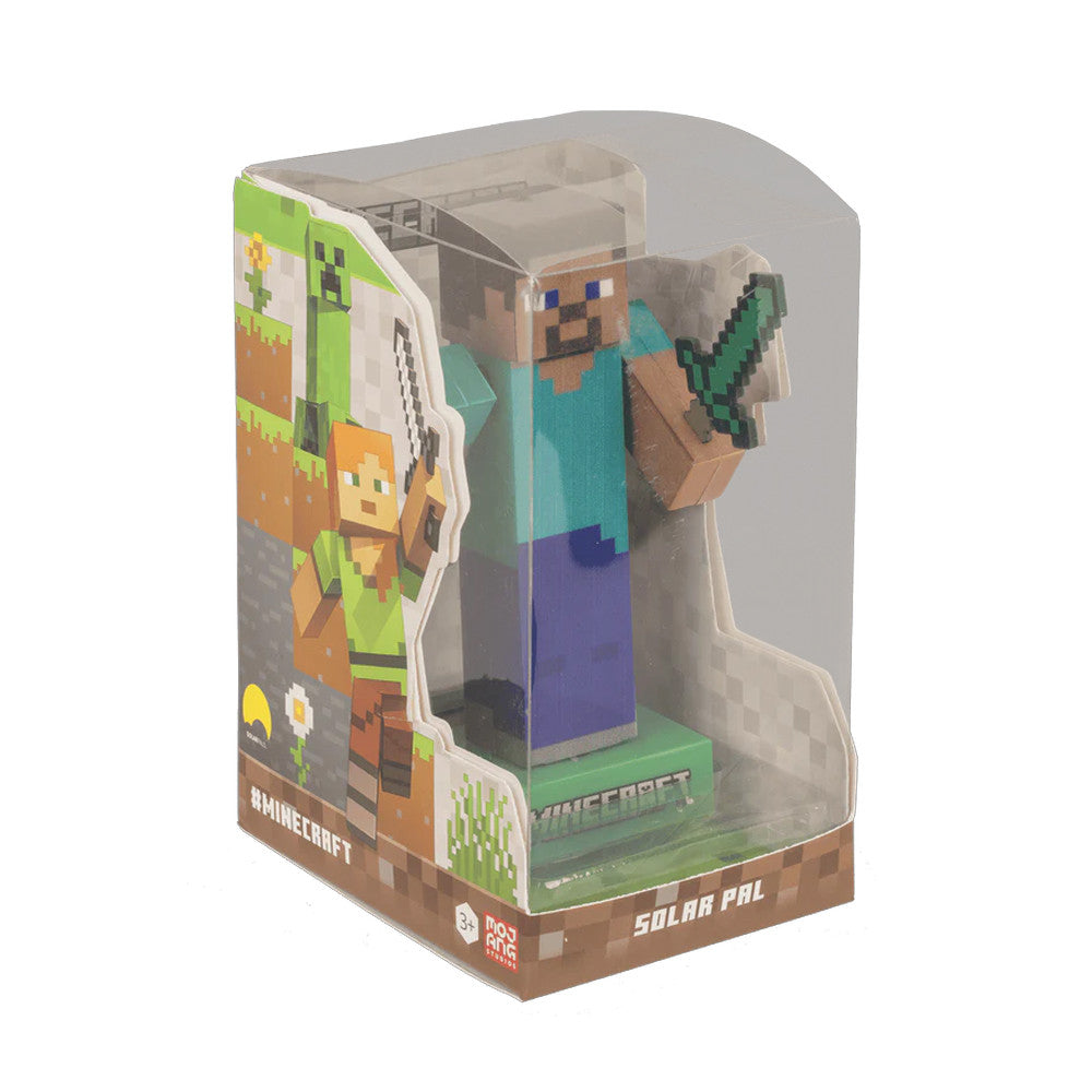 Figurine Solaire Articulée Minecraft - Steve - Cadeau Jeu