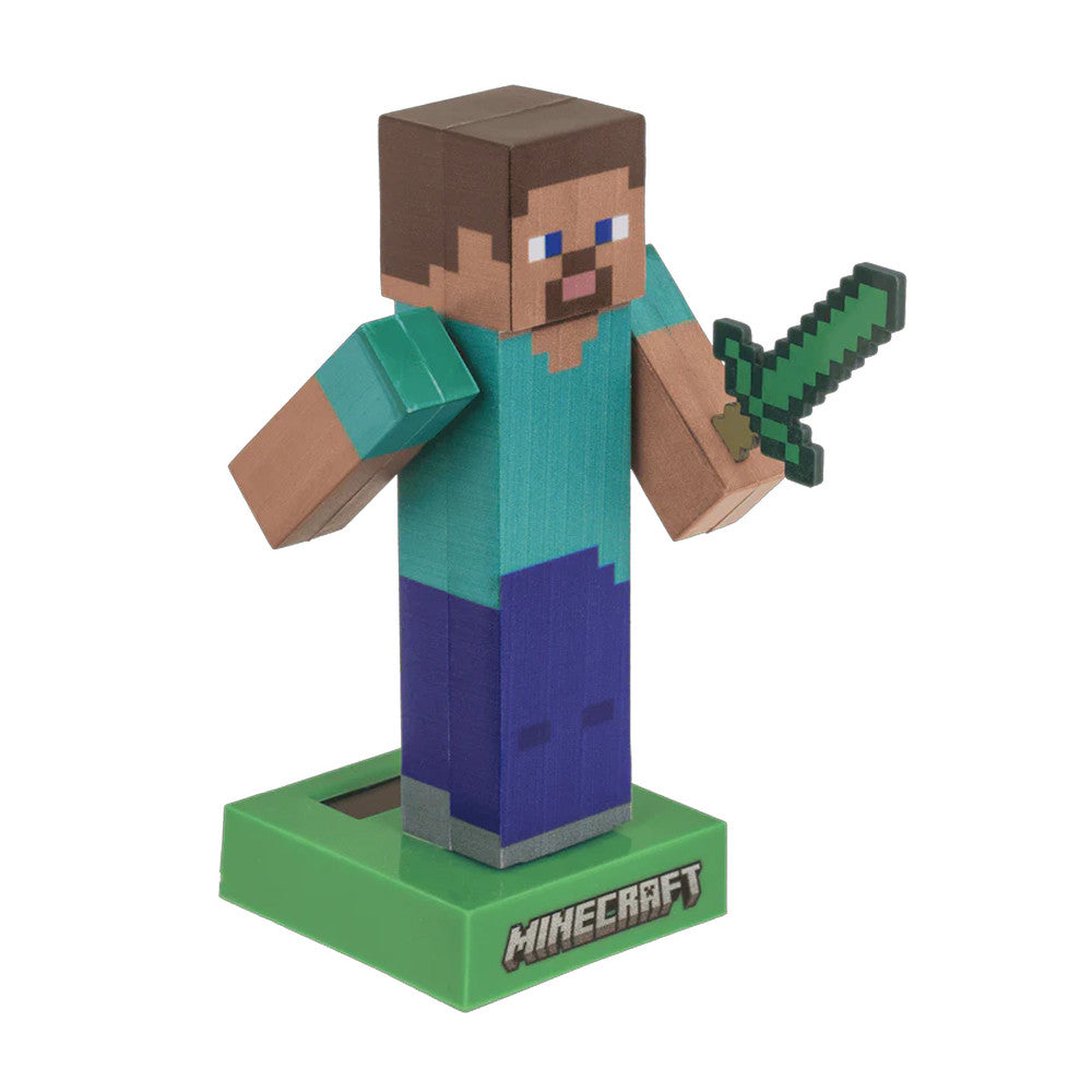 Figurine Solaire Articulée Minecraft - Steve - Cadeau Jeu