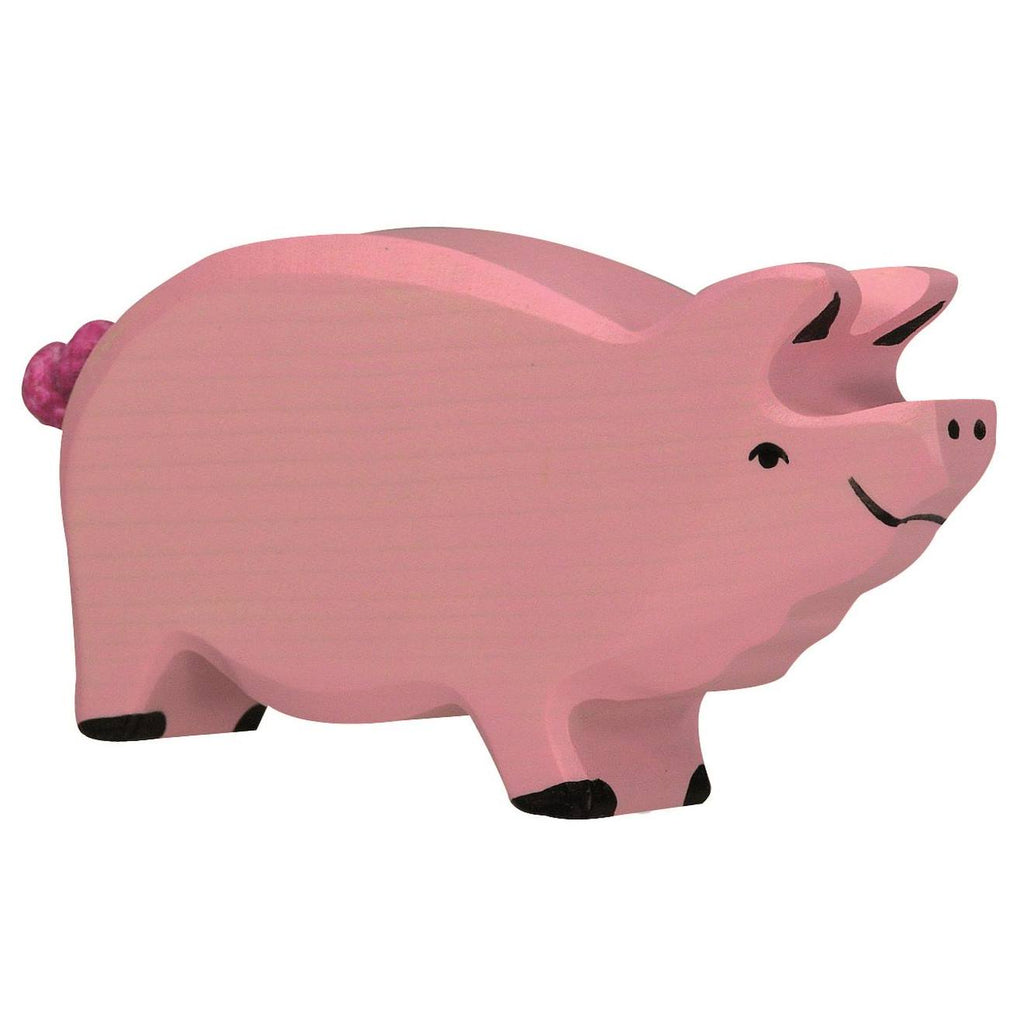 Figurine truie rose