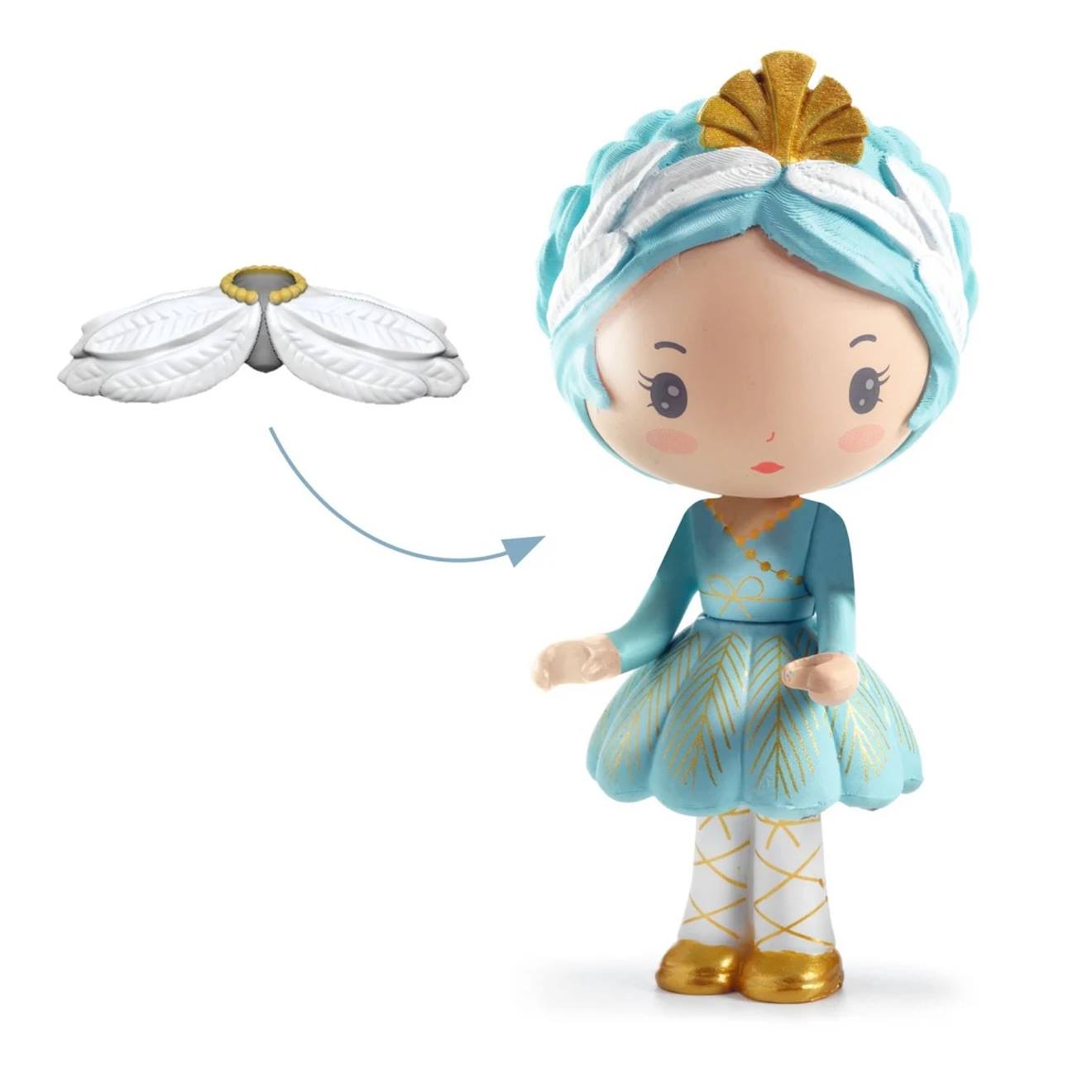 Figurines tinyly: grâce & stella multicolore