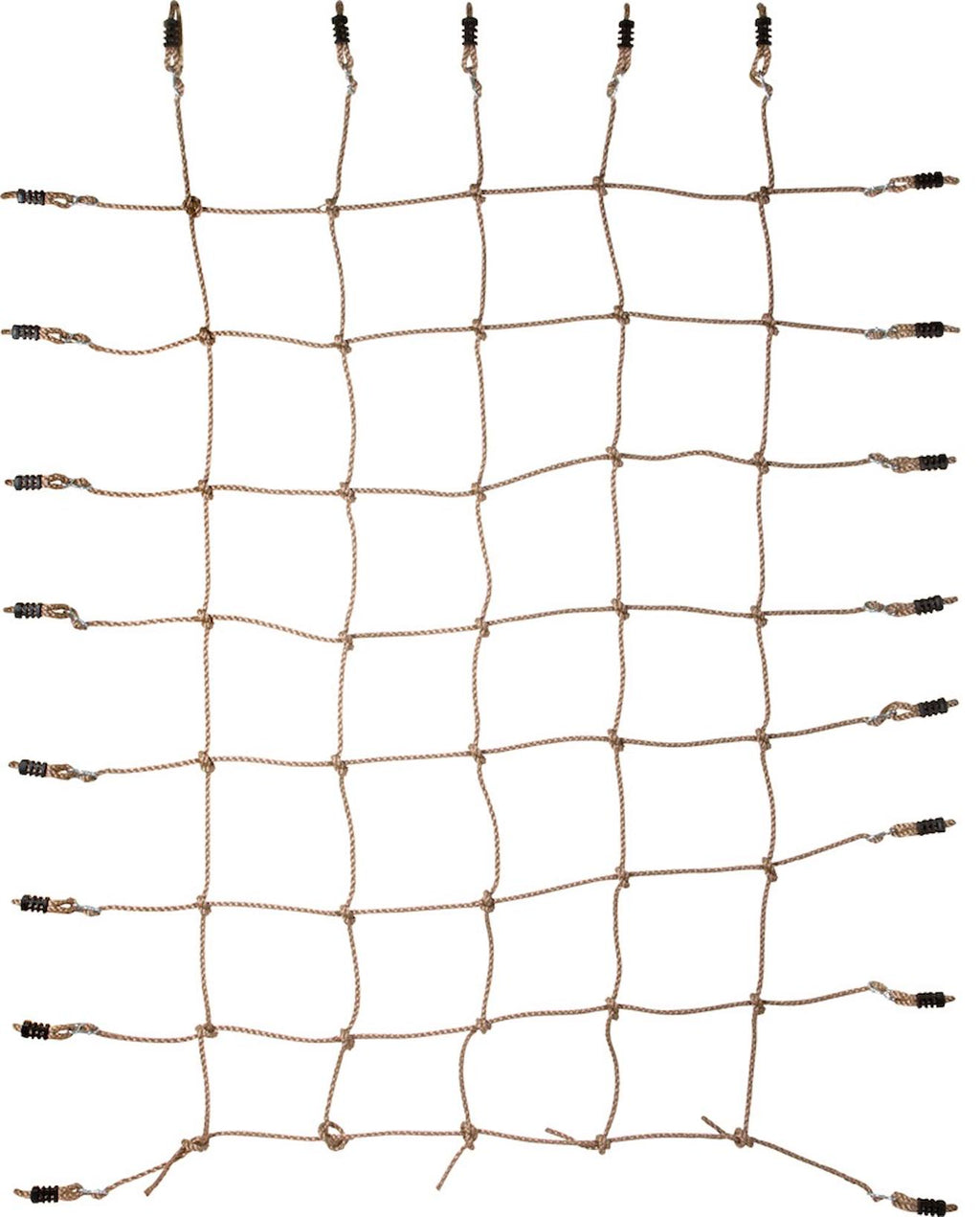 Filet à grimper avec crochet à huit marron