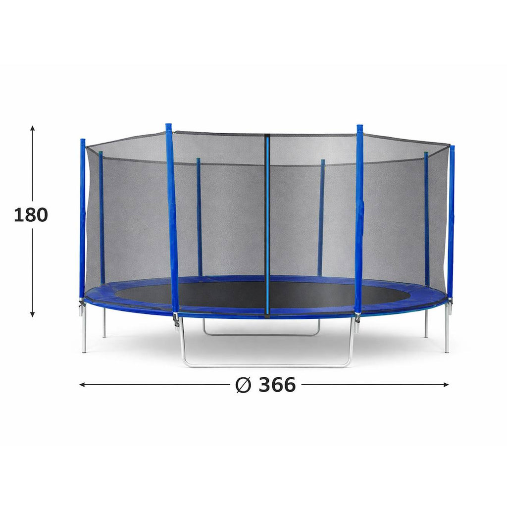 Filet de protection pour trampoline de 3,66 m noir