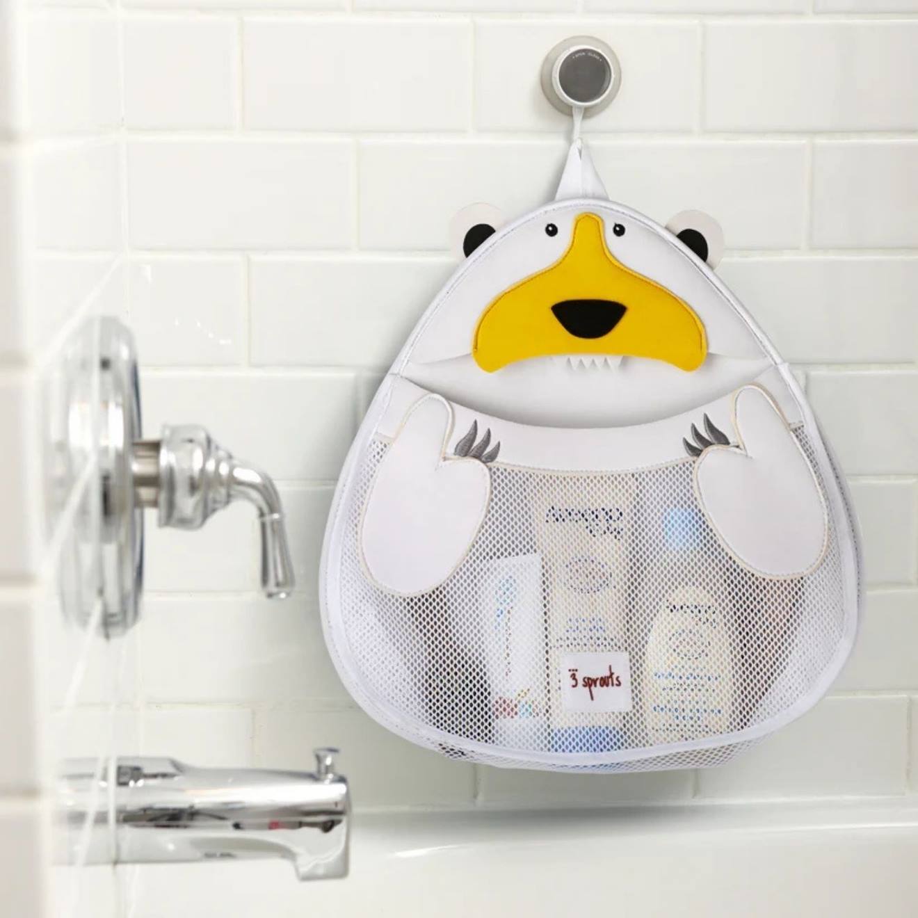 Filet de rangement pour le bain ours polaire blanc