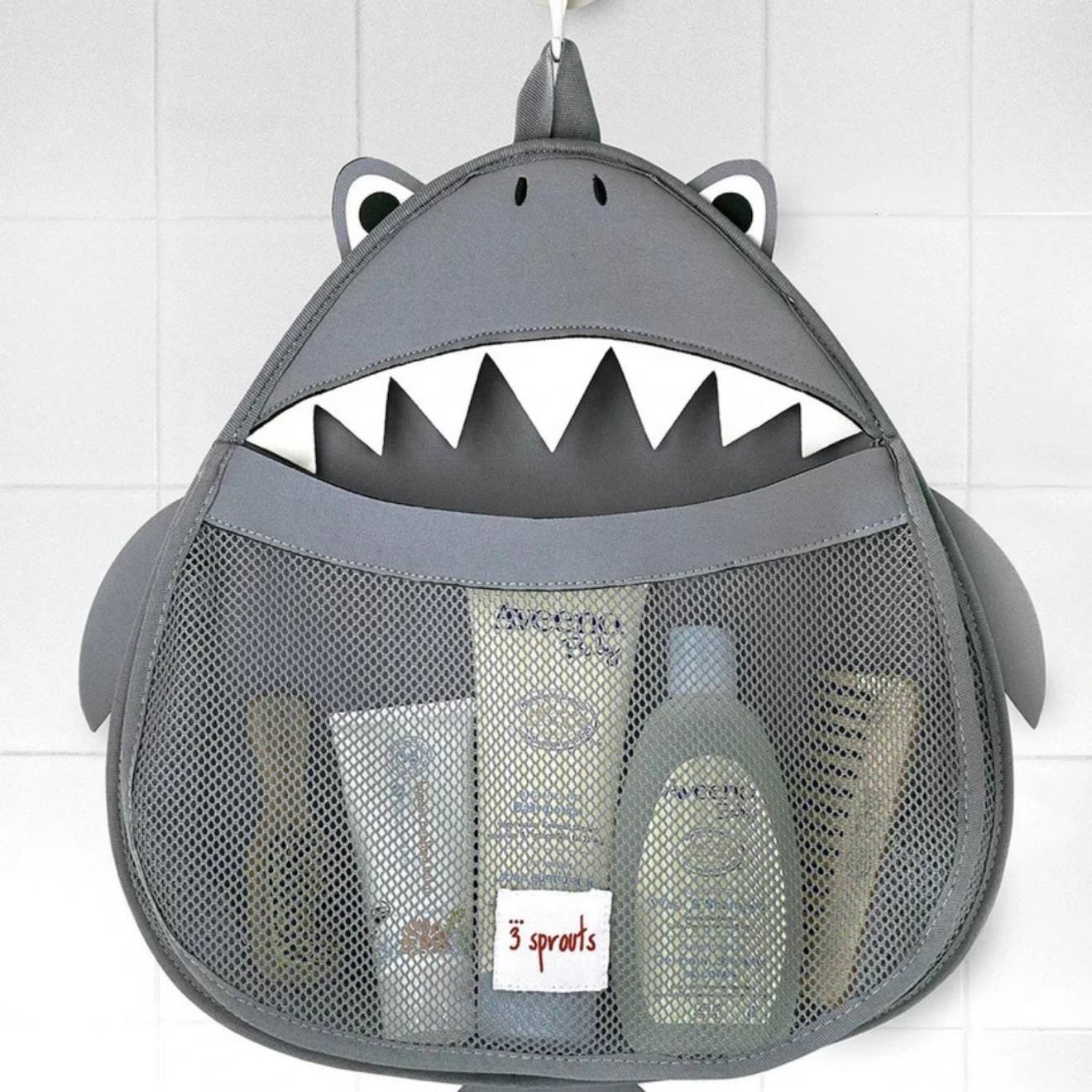 Filet de rangement pour le bain requin gris