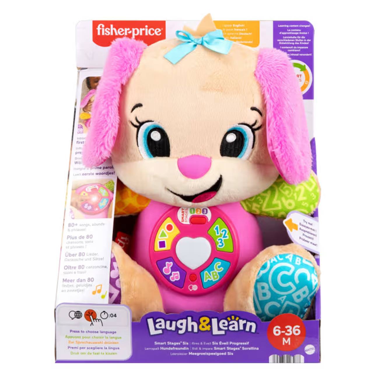 Fisher-Price peluche musicale multicolore
