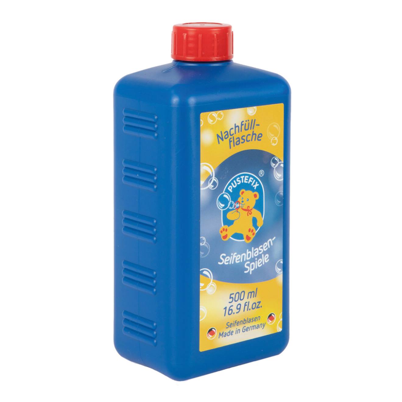 Flacon de recharge pour souffleur à bulles - 500ml bleu