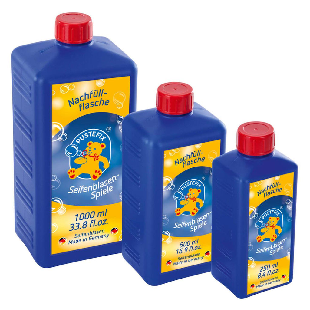 Flacon de recharge pour souffleur à bulles - 500ml bleu