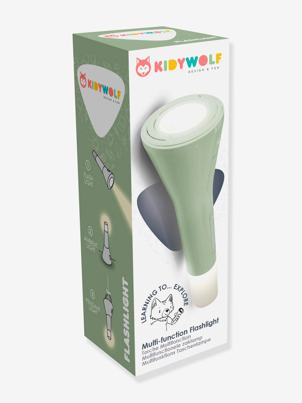 Flash light vert sauge