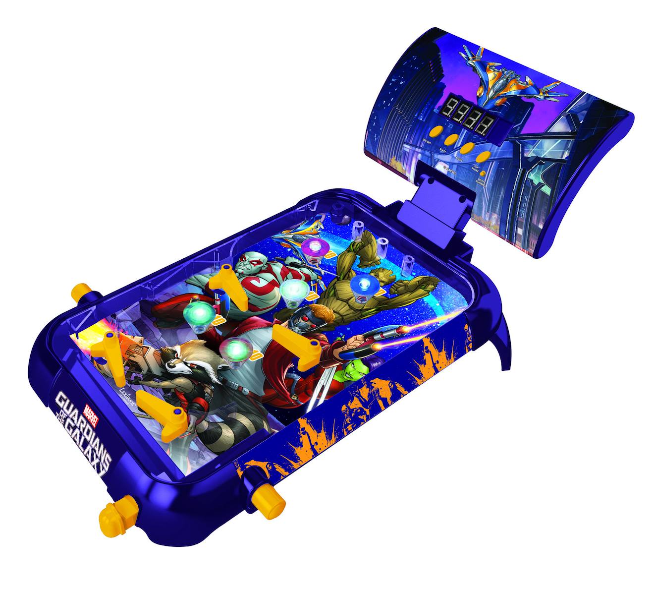 Flipper électronique de table Les Gardiens de la Galaxie bleu