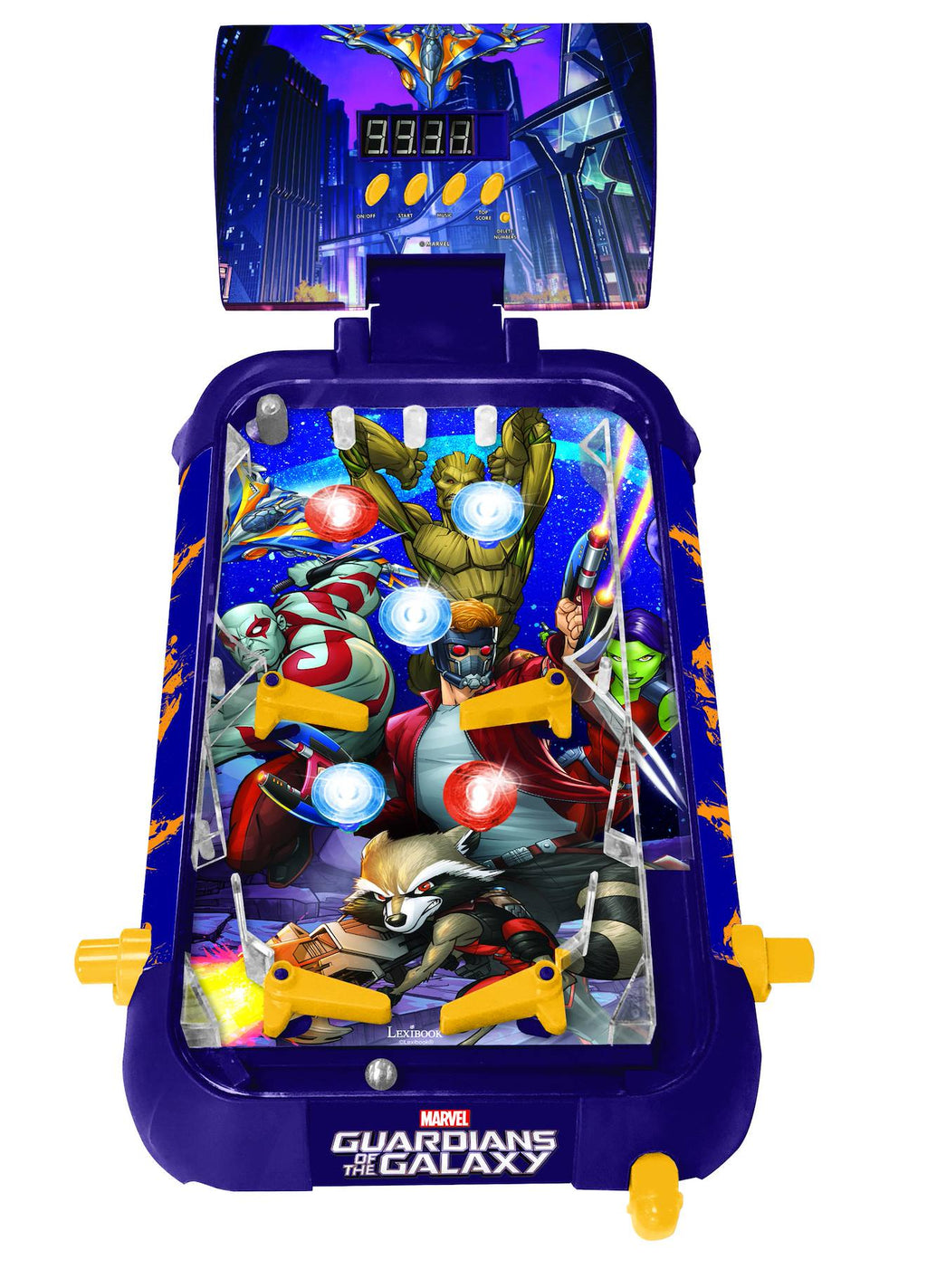 Flipper électronique de table Les Gardiens de la Galaxie bleu