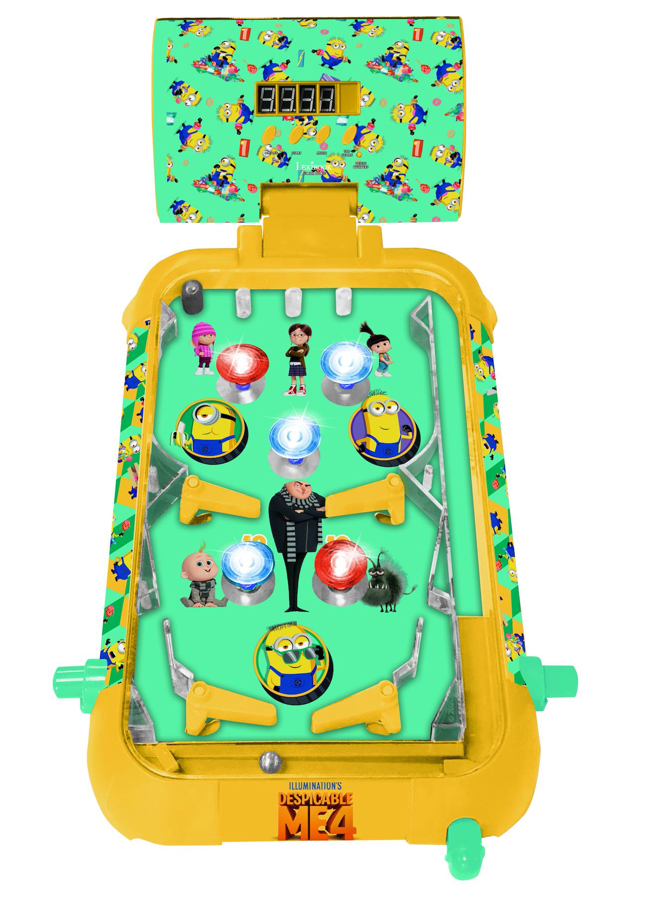 Flipper électronique de table Les Minions bleu