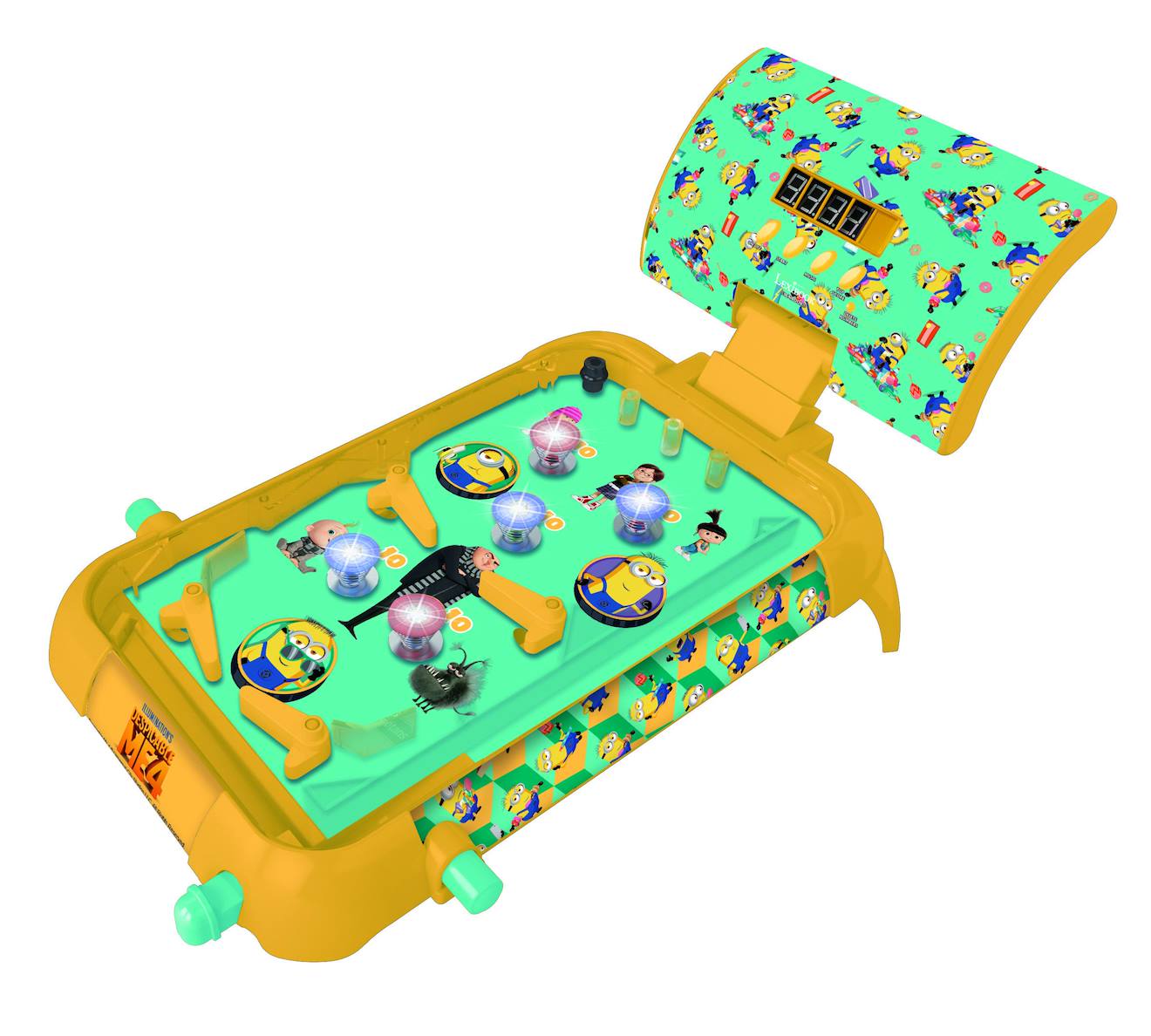Flipper électronique de table Les Minions bleu