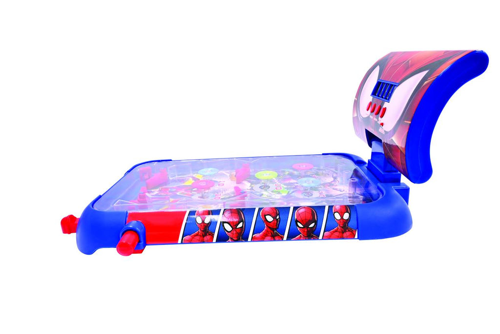 Flipper électronique de table Spiderman bleu
