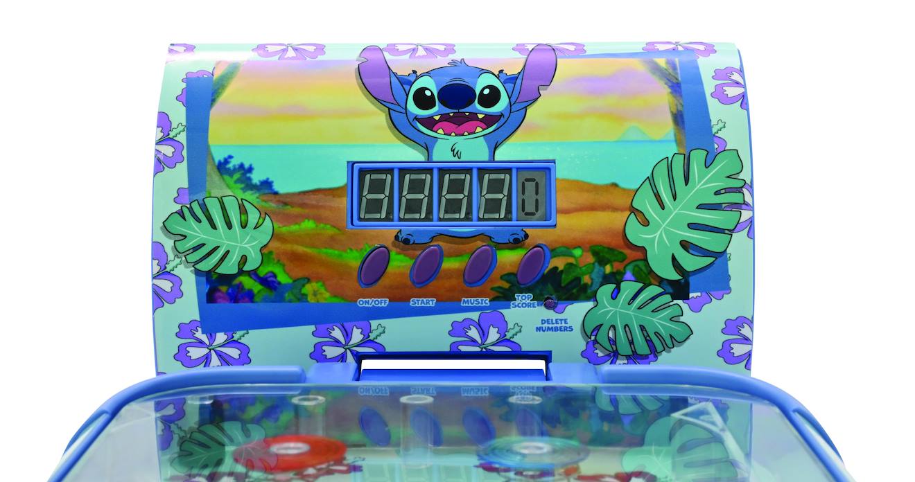 Flipper électronique de table Stitch bleu