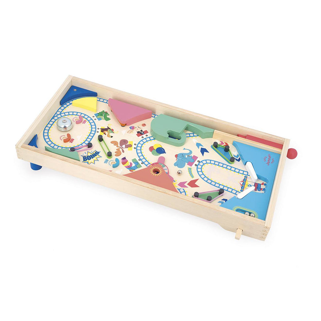 Flipper en bois FSC, fête foraine multicolore