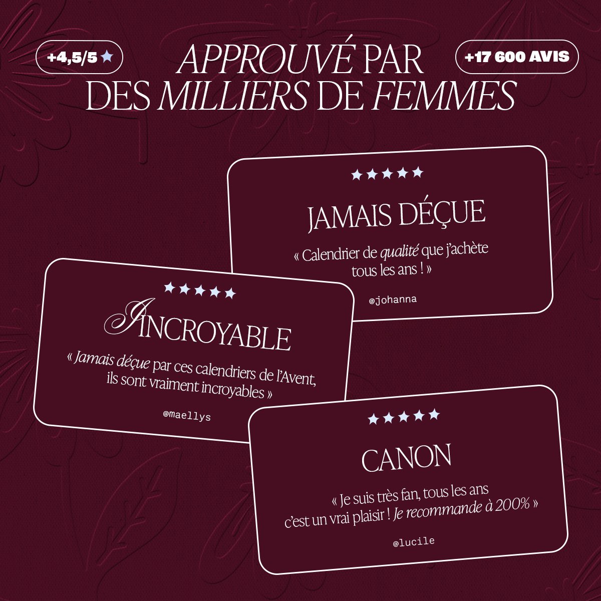 Surprises beauté du calendrier Blissim 2026